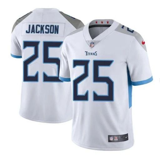 Men Tennessee Titans #25 Adoree Jackson Nike White Vapor Limited NFL Jersey->tennessee titans->NFL Jersey